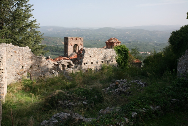 Mystras - View towards the Church of St. Sophia